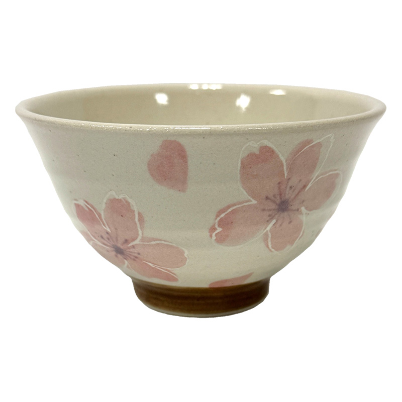 美濃焼 軽量 茶碗 さくら舞 ピンク
