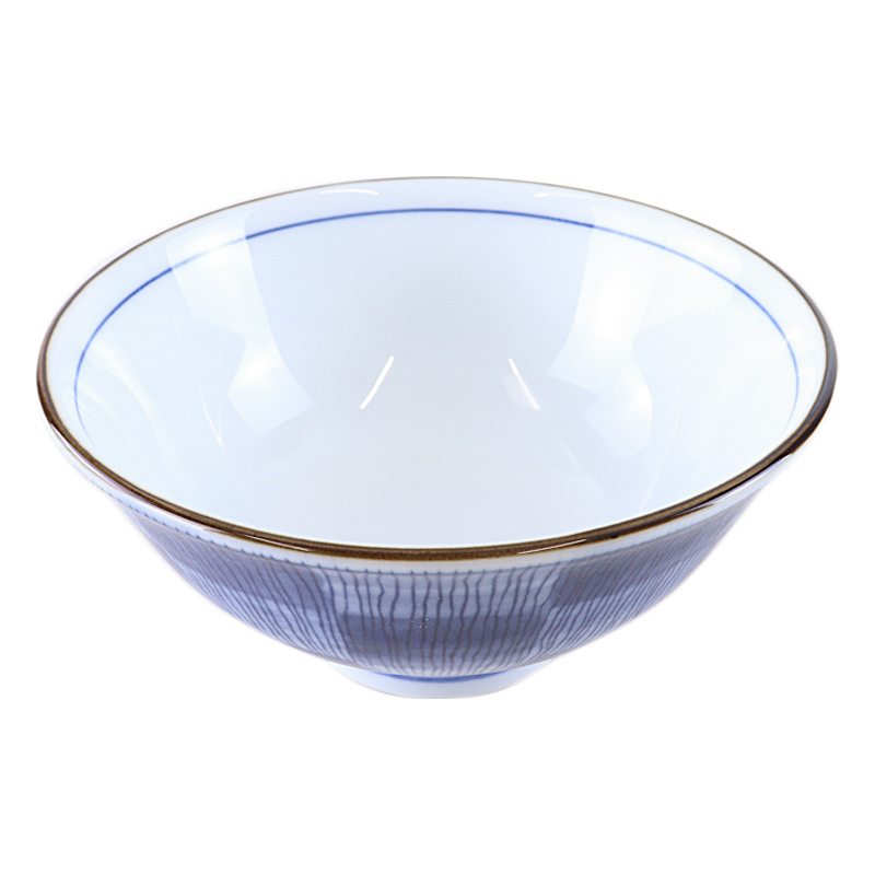 軽量茶碗 市松紺 470ml