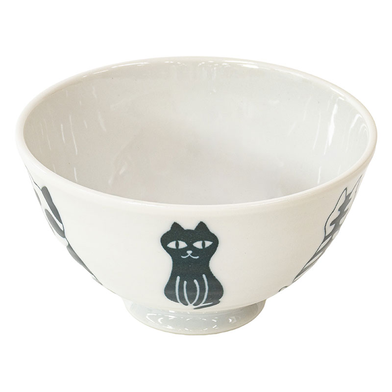 軽量 茶碗 おすわり猫 ニホンセイ ミノヤキ