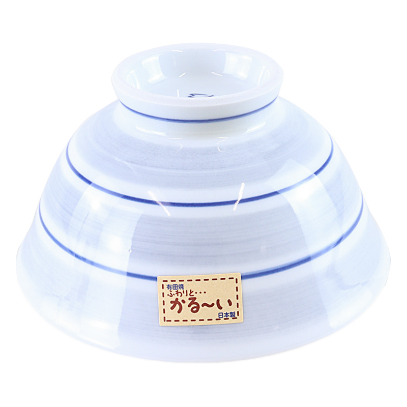 軽量茶碗(大)グレーライン