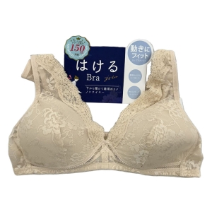 レディース はけるブラ ジャガード サンドベージュ