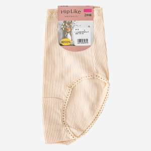 レディース 綿100% 針抜き ショーツ 2枚組