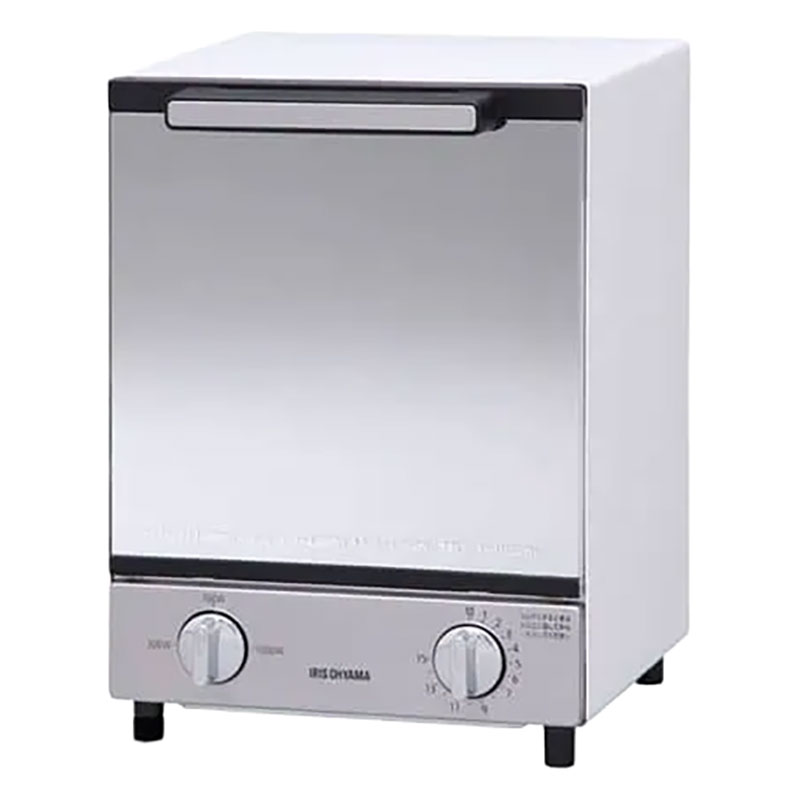 ミラーオーブントースター縦型 MOT-012 ホワイト