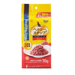 ヘルシーステップレトルト ビーフ70g×6P 全成長段階用