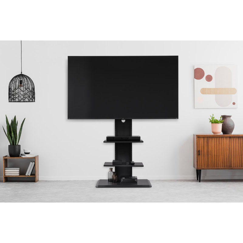 スタンドテレビ台 70×39.1×138.2cm UTS-700R-BO ブラックオーク