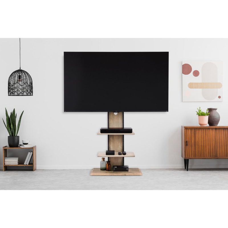 スタンドテレビ台 70×39.1×138.2cm UTS-700R-LN ライトナチュラル