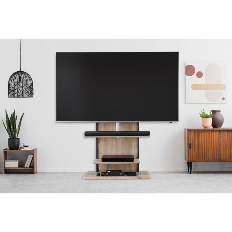 スタンドテレビ台 90×39.1×118.2cm UTS-900R-LN ライトナチュラル