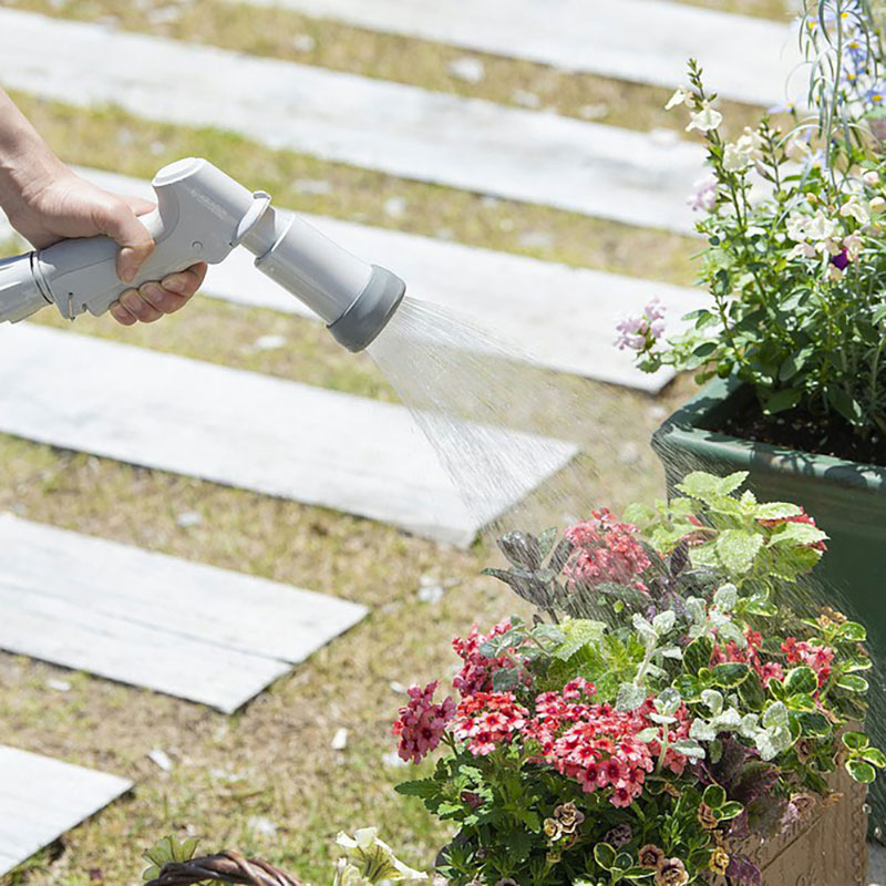 フルカバーホースリールEX 20ｍ ライトベージュ/ホワイト