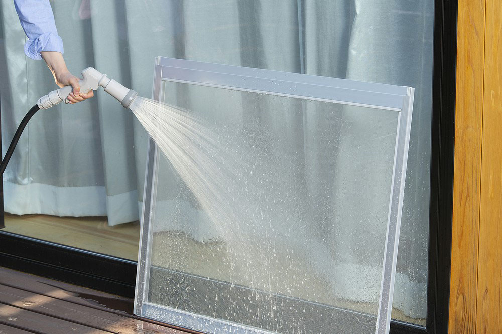 フルカバーホースリールEX 20ｍ ライトベージュ/ホワイト