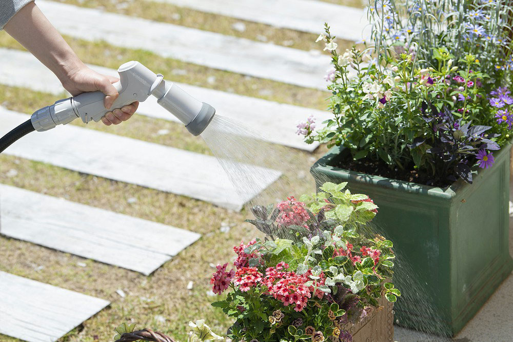 フルカバーホースリールEX 20ｍ ライトベージュ/ホワイト