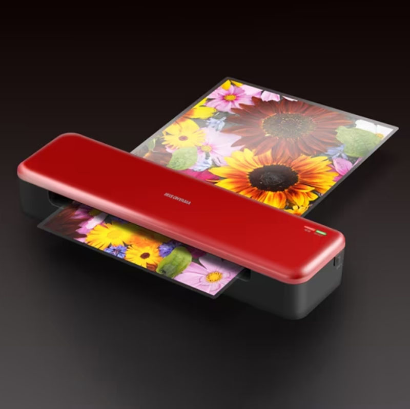 高速起動ラミネーターA3 4本ローラー KHSL-A342-R レッド