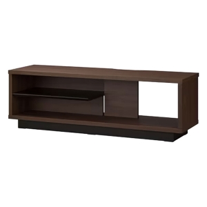 【お取り寄せ商品】オープンテレビ台 スタンダードタイプ OTS-100SR ウォールナット｜ブラック