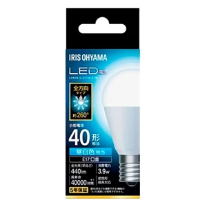LED電球 E17 全方向 40形相当 昼白色 LDA4N-G-E17｜W-4T10