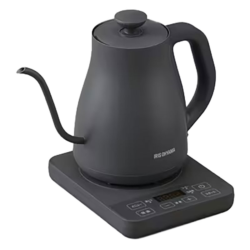 【お取り寄せ商品】電気ケトル 0.8L IKE-C800T-H チャコール