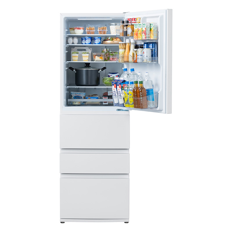 【お取り寄せ商品】371L 4ドア冷蔵庫 IRSN-37A-W ホワイト