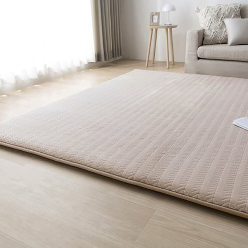 ラ・クッションラグ フレンチヘリンボーン 極厚 ベージュ 3畳(185×240cm)