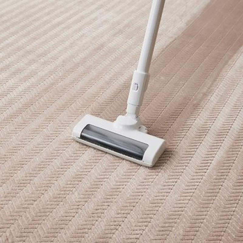 ラ・クッションラグ フレンチヘリンボーン 極厚 ベージュ 3畳(185×240cm)