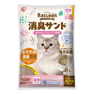 システムトイレ用猫砂 消臭サンド 鉱物 大 ホワイトソープの香り 6L S-SKL6S