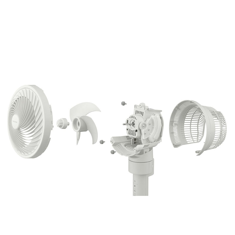 サーキュレーター扇風機 DCスタンドファン STF-DC15TEC-W ホワイト