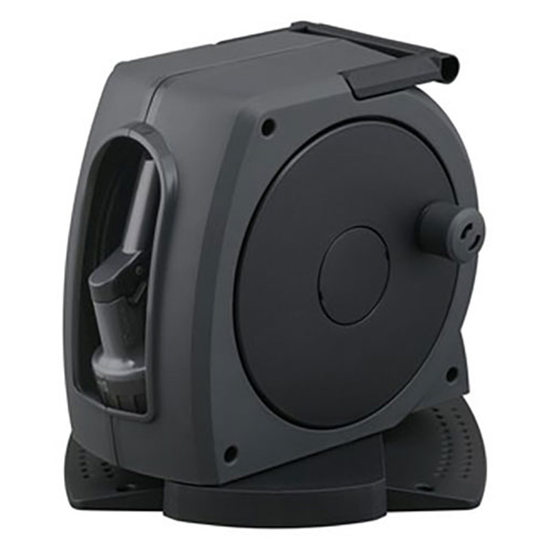 フルカバーホースリールJET 10M FHJ-10 ダークグレー｜ブラック