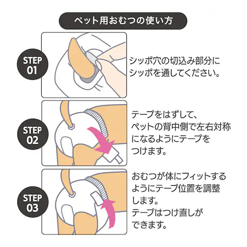 ペットおむつ ピタフィット S 36枚 女の子