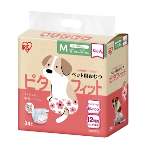 【お取り寄せ商品】ペットおむつ ピタフィット M 34枚 女の子