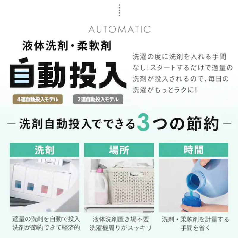 【お取り寄せ商品】10kg インバーター全自動洗濯機 OSH 4連タンク TCW-100A02-W ホワイト