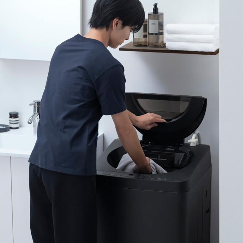 全自動洗濯機 6.0kg OSH fit ブラック ITW-60B01-B