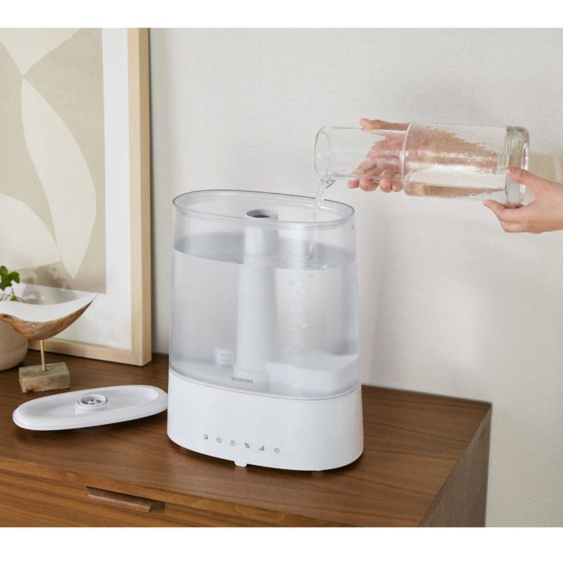 上給水超音波ハイブリッド加湿器 AHM-HUT55A-W ホワイト