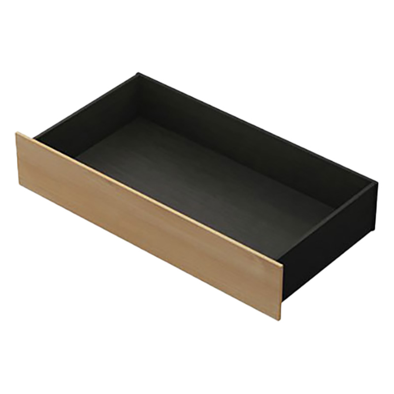 スチールベッド引き出し キャスター付 ブラック×ナチュラル 1セット(2個)