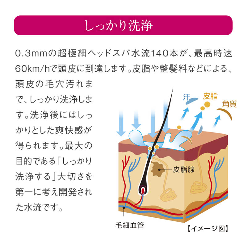 シャワーヘッド 3Dearthshowerヘッドスパ ホワイト