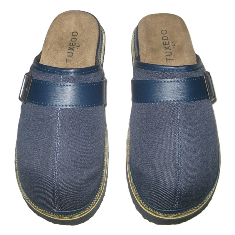 デニム コンフォートサンダル デニムネイビー L