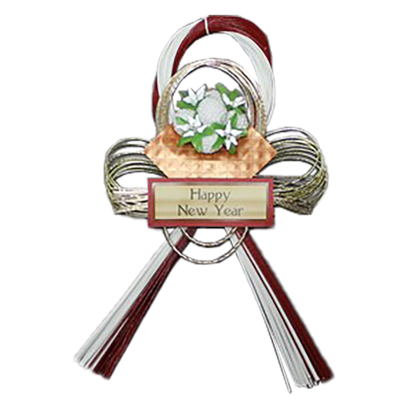 New Year リース ホワイトブラウン