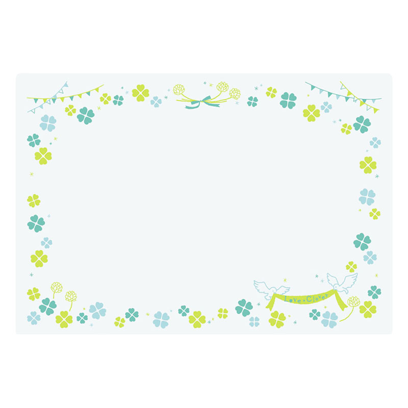 プリント学習デスクマット クローバー 65×45cm