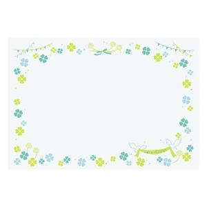 プリント学習デスクマット クローバー 65×45cm