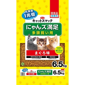 にゃんズ満足 多頭飼い用 まぐろ味 6.5kg