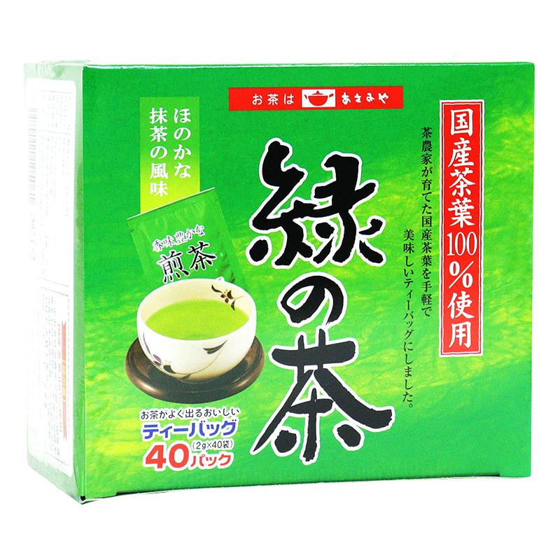 国産茶葉 緑の茶 ティーバッグ (2g×40袋) ｜ ミスターマックス