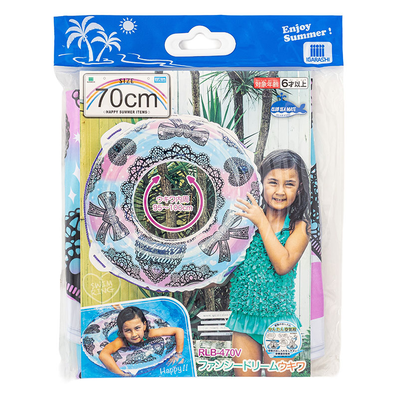 ファンシードリーム 浮き輪 70cm ロープ付