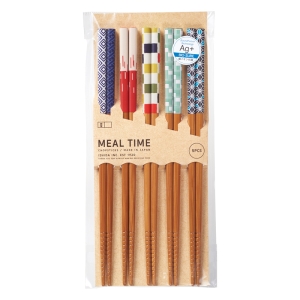 客用箸 スス竹 浴衣あそび 22.5cm 5善組