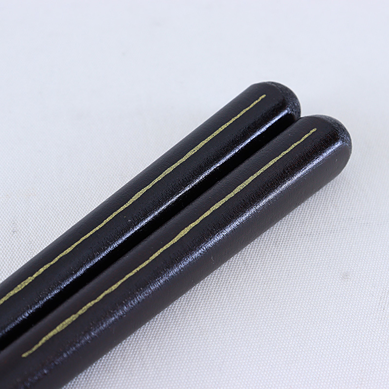 若狭塗 男箸 うるし箸 黒仙一半 23.5cm