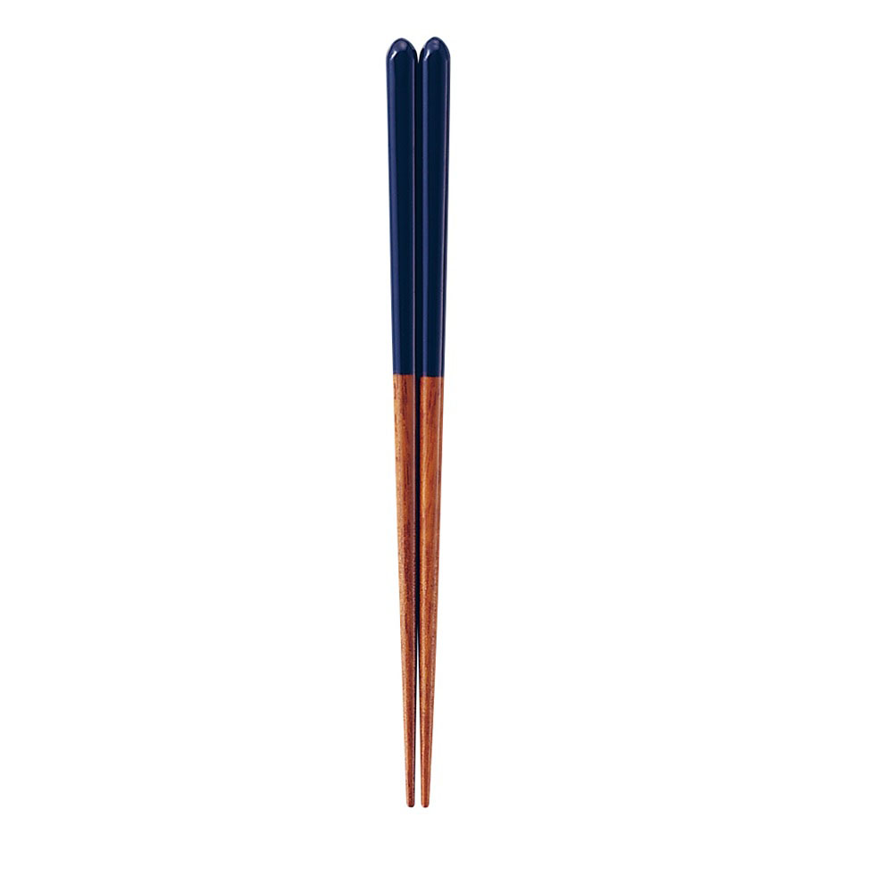 食洗箸 ハーフ ブルー 23.0cm