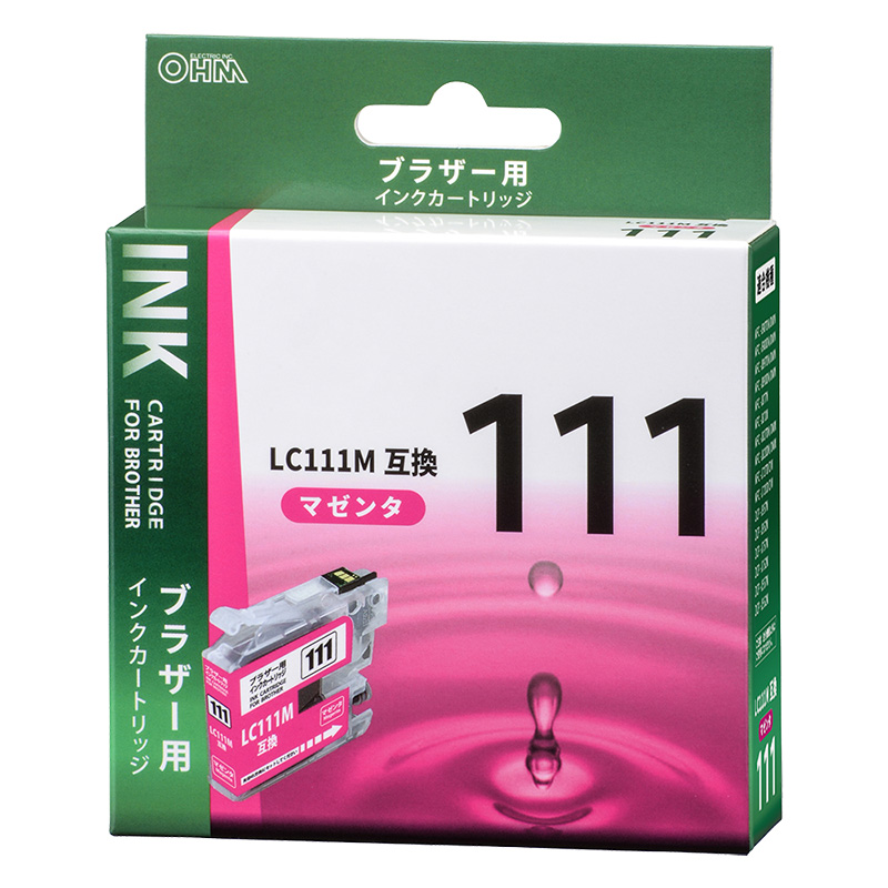 ブラザー互換インク LC111M マゼンタ INK-B111B-M