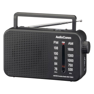 AudioComm AMFM ポータブルラジオ RAD-T205S