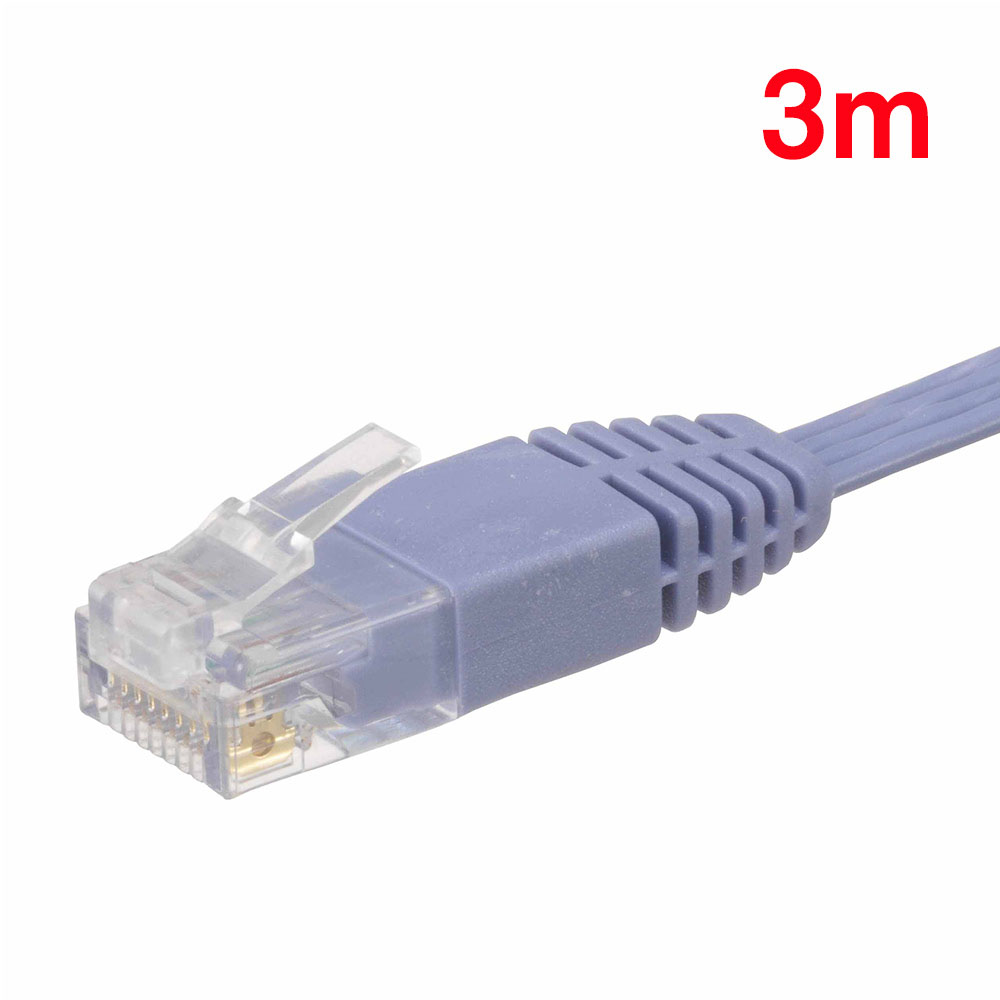 LANケーブル カテゴリー6フラット 3m