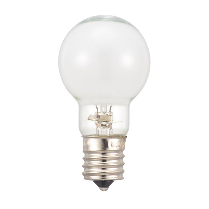 ミニクリプトン電球 Ｅ１７ ６０Ｗ形 ホワイト ２個セット | ミスター