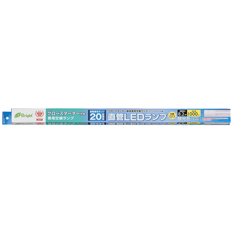 直管LEDランプ 20形相当 G13 昼光色 グロースタータ器具専用 LDF20SS・D｜8｜10