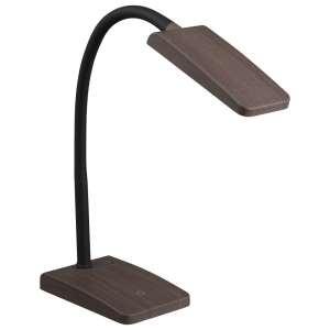 LEDデスクスタンド 木目調 USBポート付き DS-LS20-T