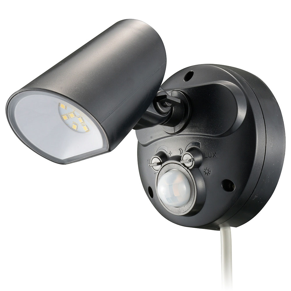 LEDセンサーライト コンセント式 1灯 LS-AS1000K4-K
