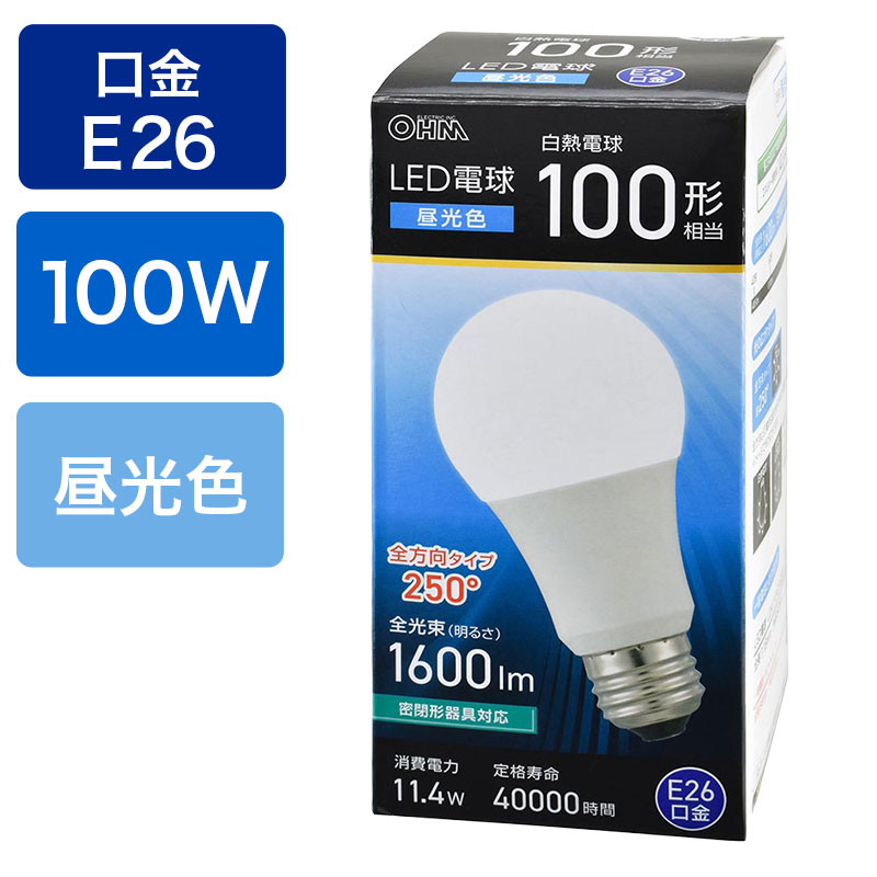 LED電球 E26 100形相当 昼光色 全方向タイプ LDA11D-G AG59