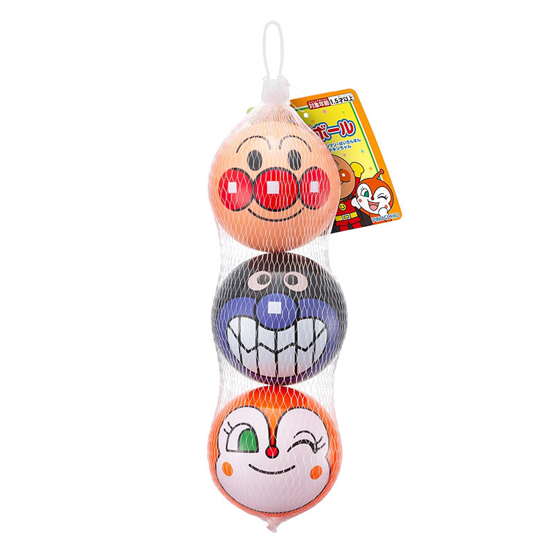 アンパンマンミニ顔ボール 3個セット